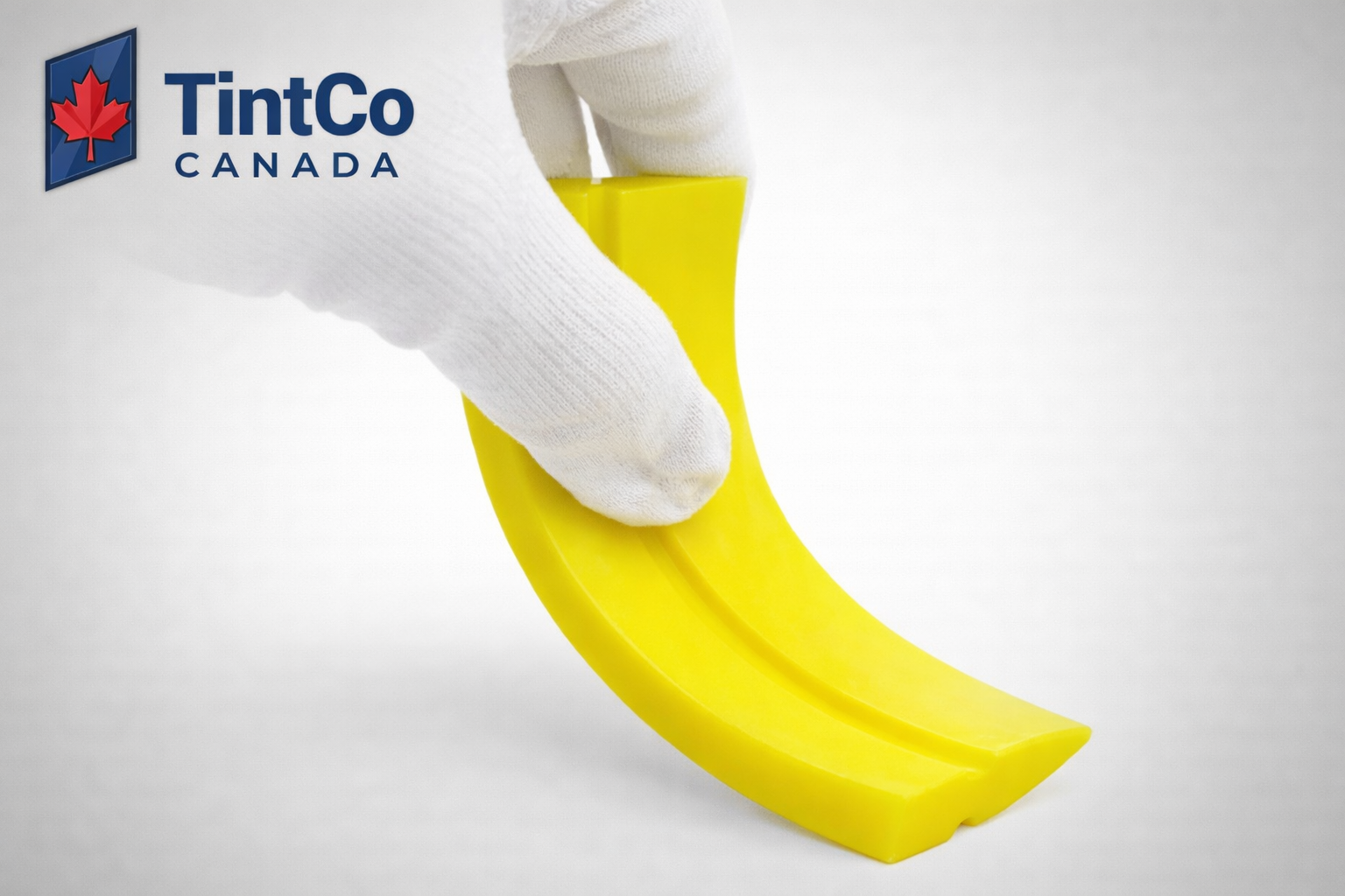 Yellow flexible Squeegee blade (Beveled Blade) Soft