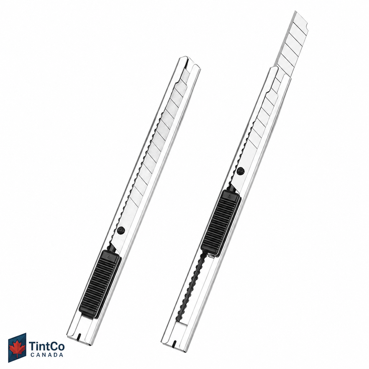 Auto-Lock Stainless Steel Utility Knife with 9mm Blade